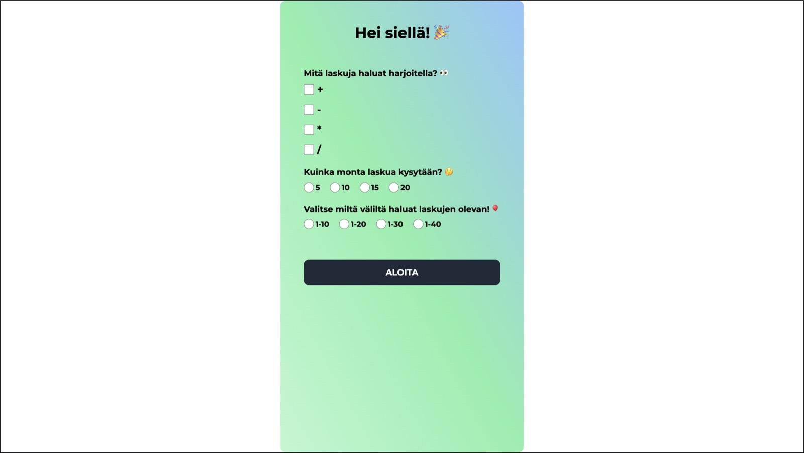 Ez Math Game