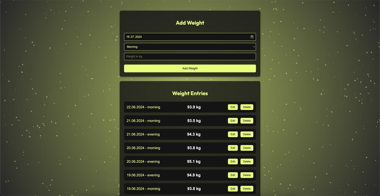 Weight Tracker